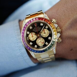 Rolex Oyster perpetual Rainbow Gold